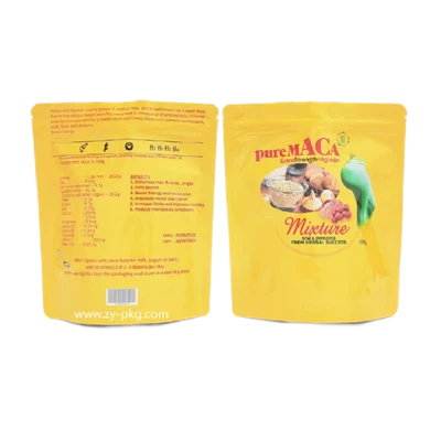 Bolsas com fole em pé